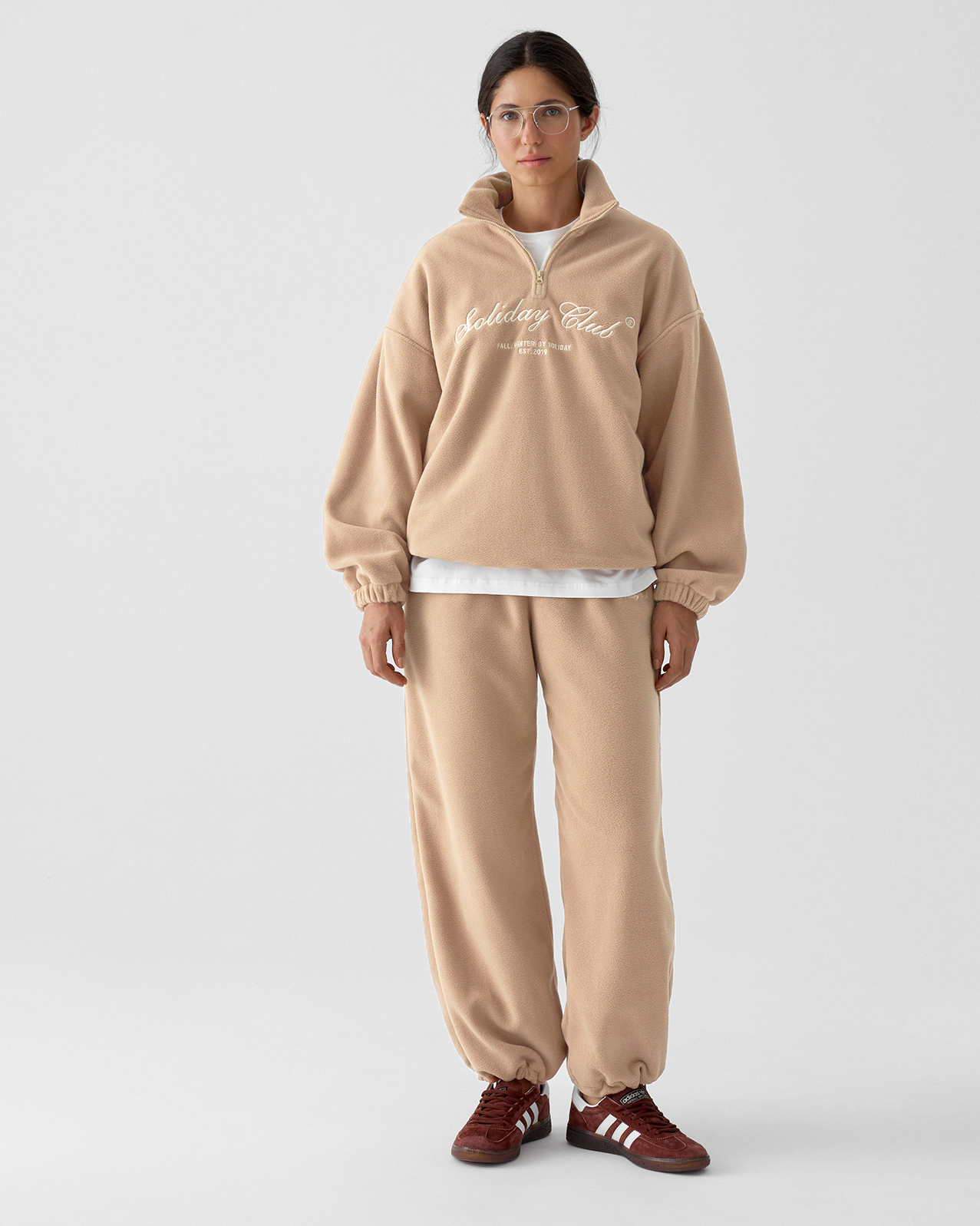 Костюм взрослый из флиса WAY бежевый