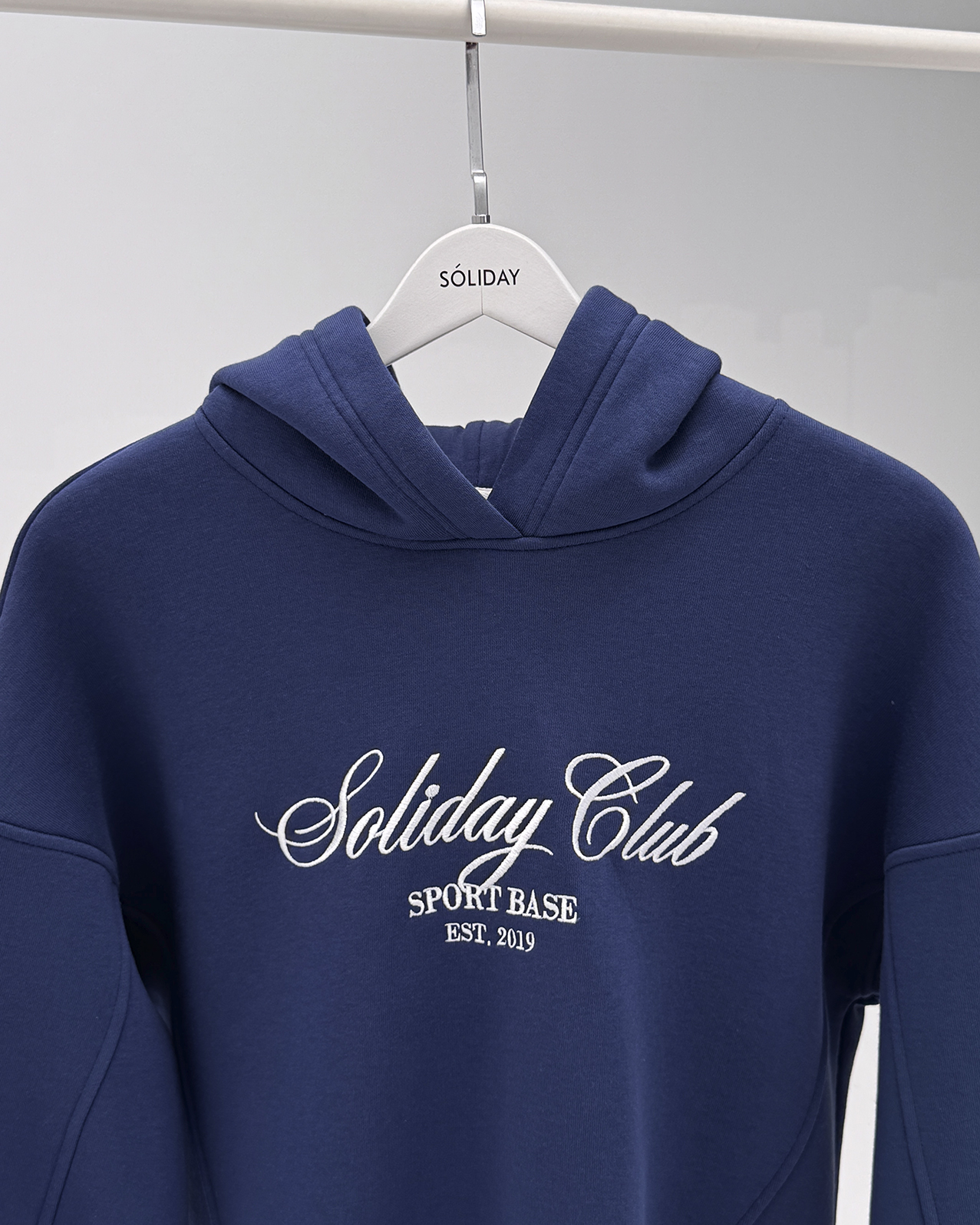 Худи начес YORK  синий