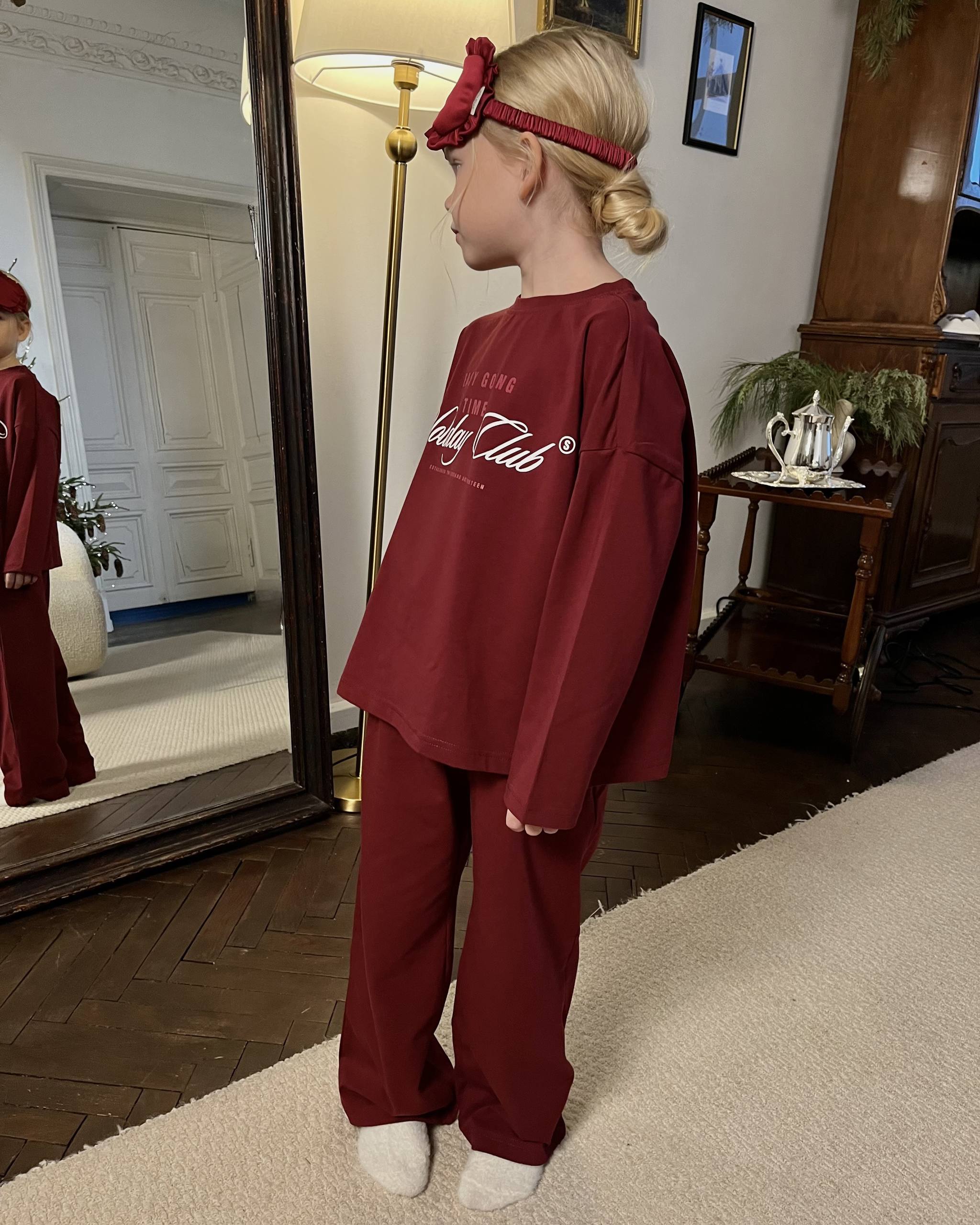 Костюм домашний LATE бордовый