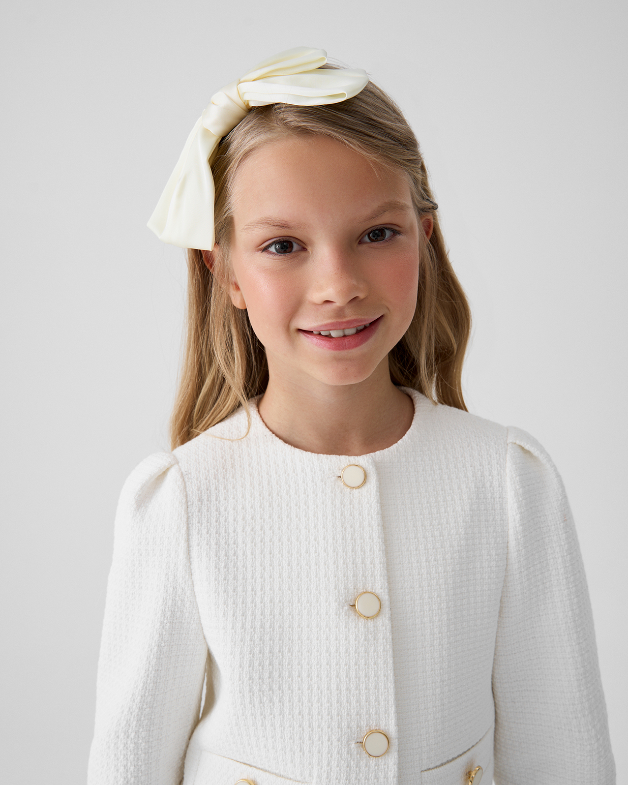 Ободок с большим бантом собственного производства - фото 2