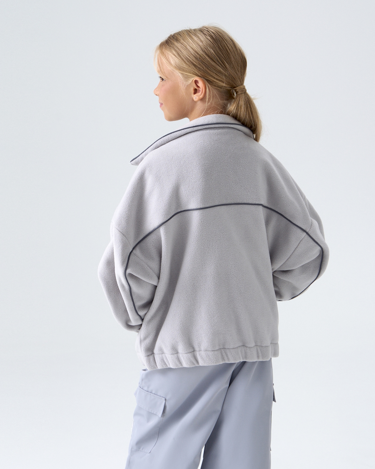 Бомбер флисовый с кантом SAMPLE собственного производства - фото 4