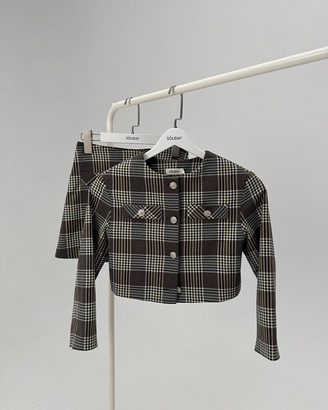 Костюм LAKE коричневая клетка SAMPLE собственного производства