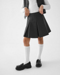 Юбка в складку SCHOOL серая