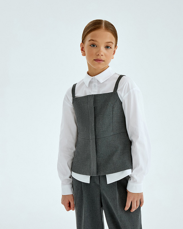 Топ школьный серый SAMPLE собственного производства