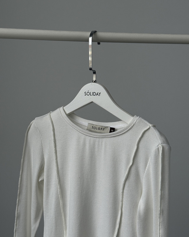 Лонгслив GRACE молочный SAMPLE собственного производства