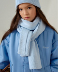 Шарф вязаный MELLOW голубой